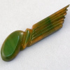 BP181 marbled green wing pin